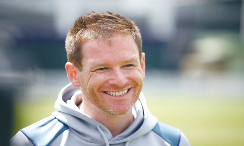 EOIN Morgan smiles during the press conference to announce his retirement from international cricket at Lord’s on Tuesday.
—Reuters