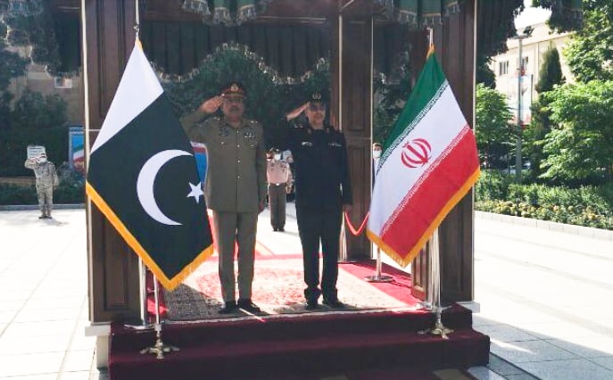 CJCSC Gen Raza meets Iranian president, discusses bilateral and strategic cooperation