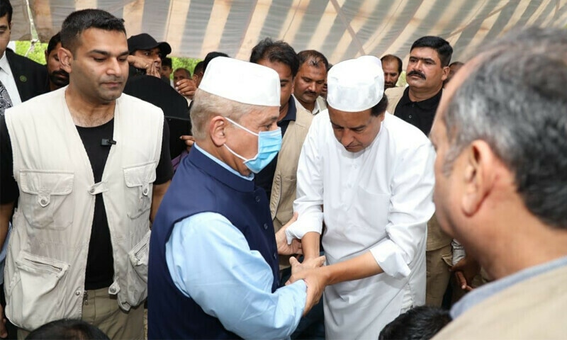 Prime Minister Shehbaz Sharif wish people after offering Eid prayers at his residence in Lahore. —PML-N