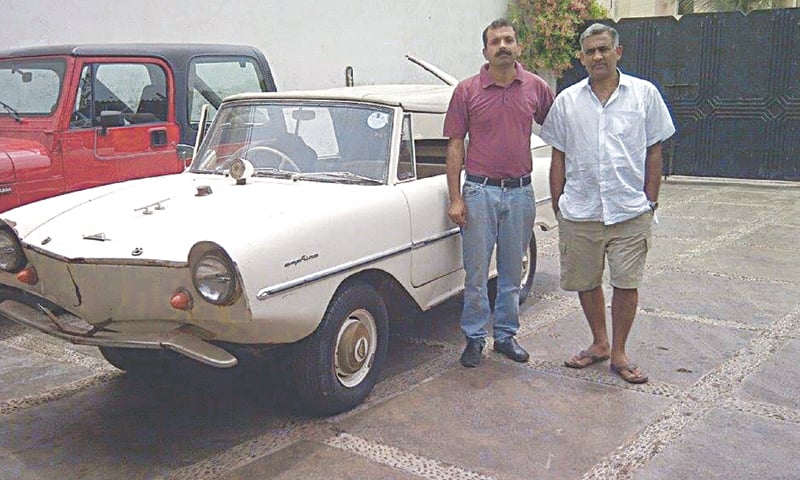 THE present owner Razi Nayyer on the left with former owner Imad Samad.