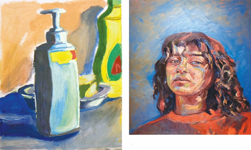 Some of the artworks displayed at the exhibition.
—Fahim Siddiqi / White Star Some of the artworks displayed at the exhibition.
—Fahim Siddiqi / White Star