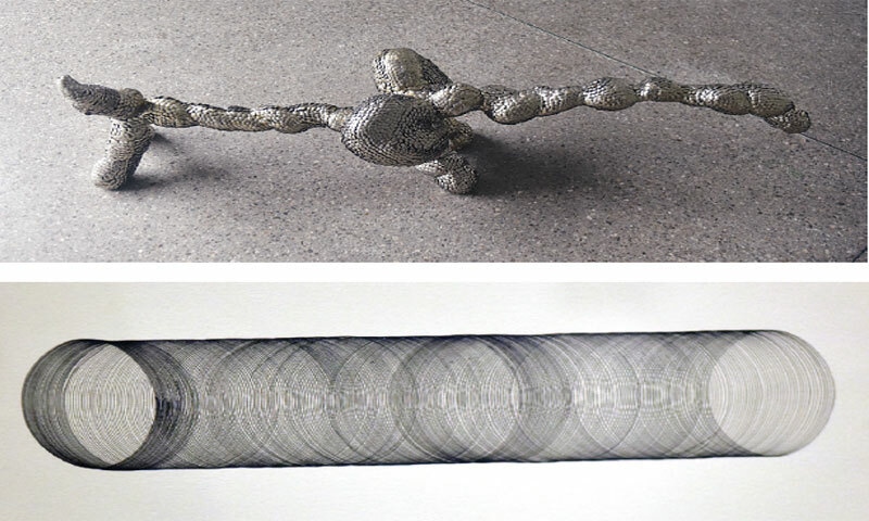 Some of the artworks displayed at the exhibition.&mdash;Fahim Siddiqi / White Star