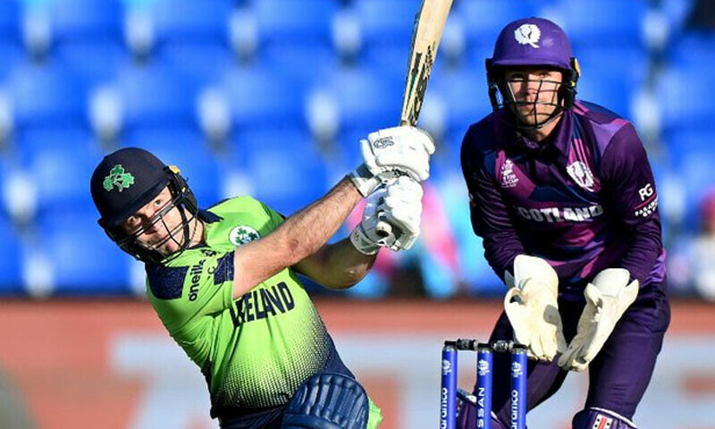 آئرلینڈ نے 177 رنز کا ہدف ایک اوور پہلے ہی حاصل کرلیا &mdash; فوٹو: کرک انفوٹوئٹر