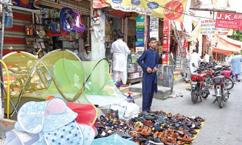 Aabpara Market is one of the areas where encroachments have shrunk space for buyers. — File photo Aabpara Market is one of the areas where encroachments have shrunk space for buyers. — File photo