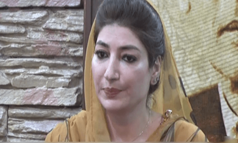 Balochistan government’s focal person, Farah Azeem Shah, addresses a news conference in Islamabad on Sunday. — DawnNewsTV Balochistan government’s focal person, Farah Azeem Shah, addresses a news conference in Islamabad on Sunday. — DawnNewsTV