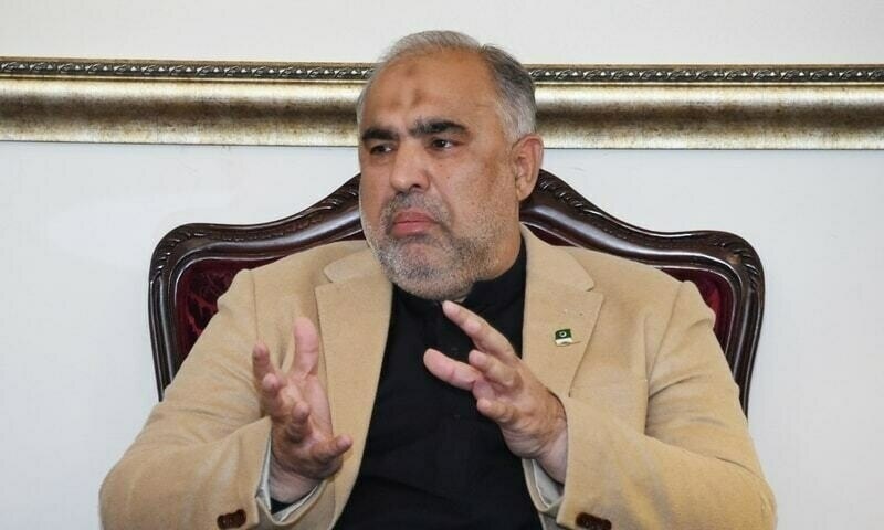 This December 7, 2021 file photo shows former National Assembly speaker Asad Qaiser presiding over a meeting. — Photo courtesy: NA Twitter