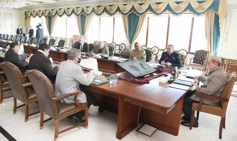 Prime Minister Shehbaz Sharif chairs a meeting at the PM Office on Tuesday. — Official handout Prime Minister Shehbaz Sharif chairs a meeting at the PM Office on Tuesday. — Official handout