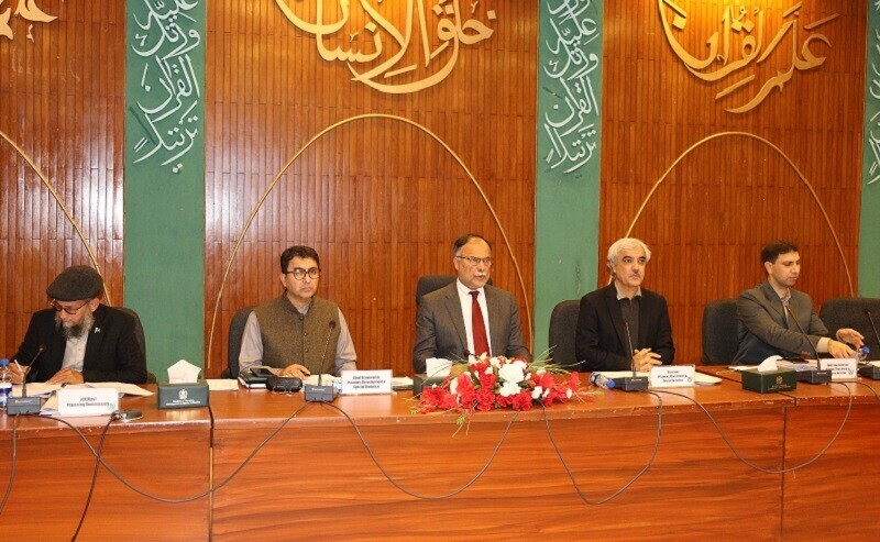 Planning Minister Ahsan Iqbal chairs Central Development Working Party meeting in Islamabad on Friday. — Ministry of Planning/Twitter