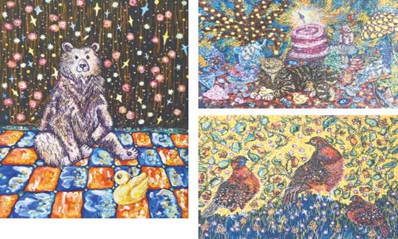 Some of the artworks displayed at the exhibition.
—Fahim Siddiqi / White Star Some of the artworks displayed at the exhibition.
—Fahim Siddiqi / White Star