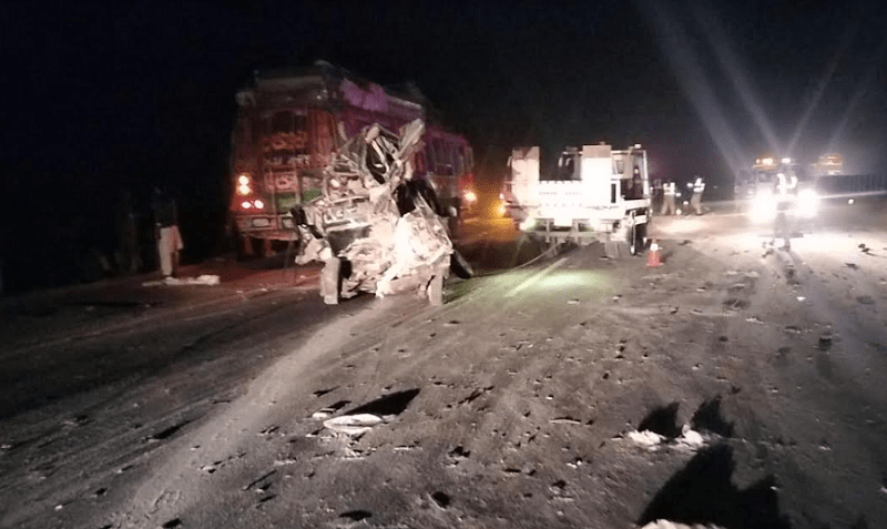 A view of the spot of the accident on M-5 Motorway. — Photo provided by author