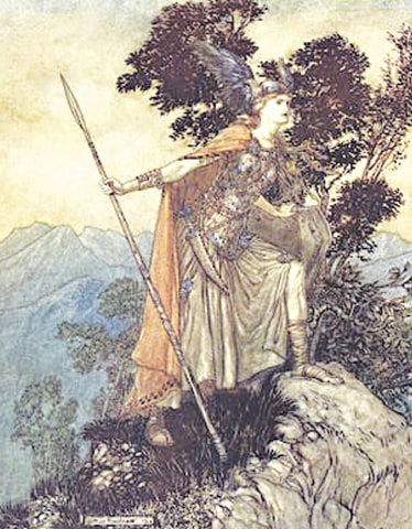 Brunhilde by Arthur Rackham