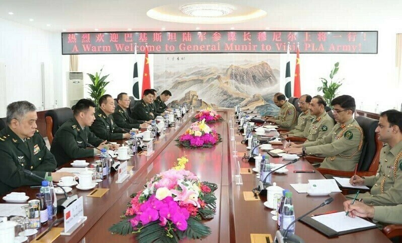 COAS Asim Munir meets commanders of the Chinese army on Wednesday. — ISPR