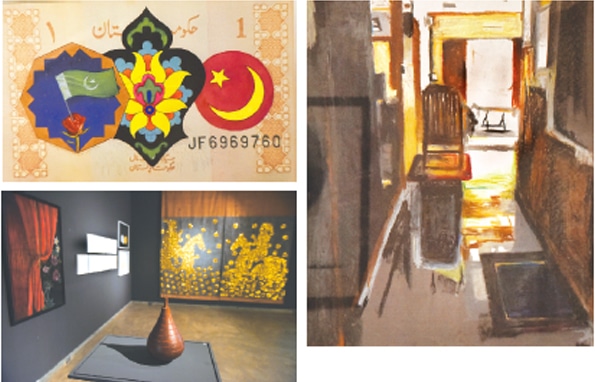 Some of the artworks displayed at the exhibition.&mdash;Fahim Siddiqi / White Star