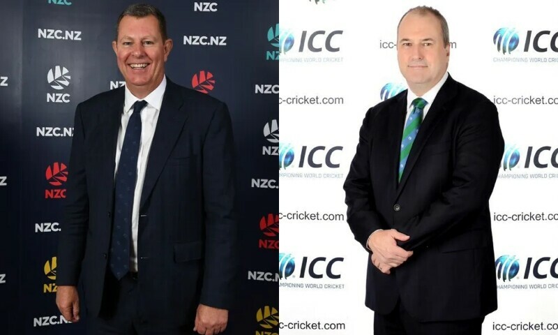 International Cricket Council Chairman Greg Barclay and Chief Executive Geoff Allardice. — Photo courtesy ICC