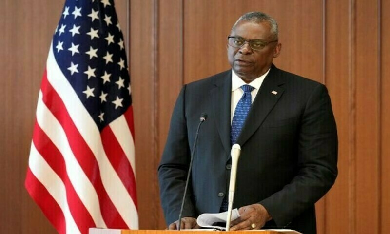 US Secretary of Defense Lloyd Austin speaks during a joint press conference with Japanese Defense Minister Yasukazu Hamada (not pictured) after their meeting at the Japanese Defense ministry in Tokyo, Japan,  on June 1. — Reuters