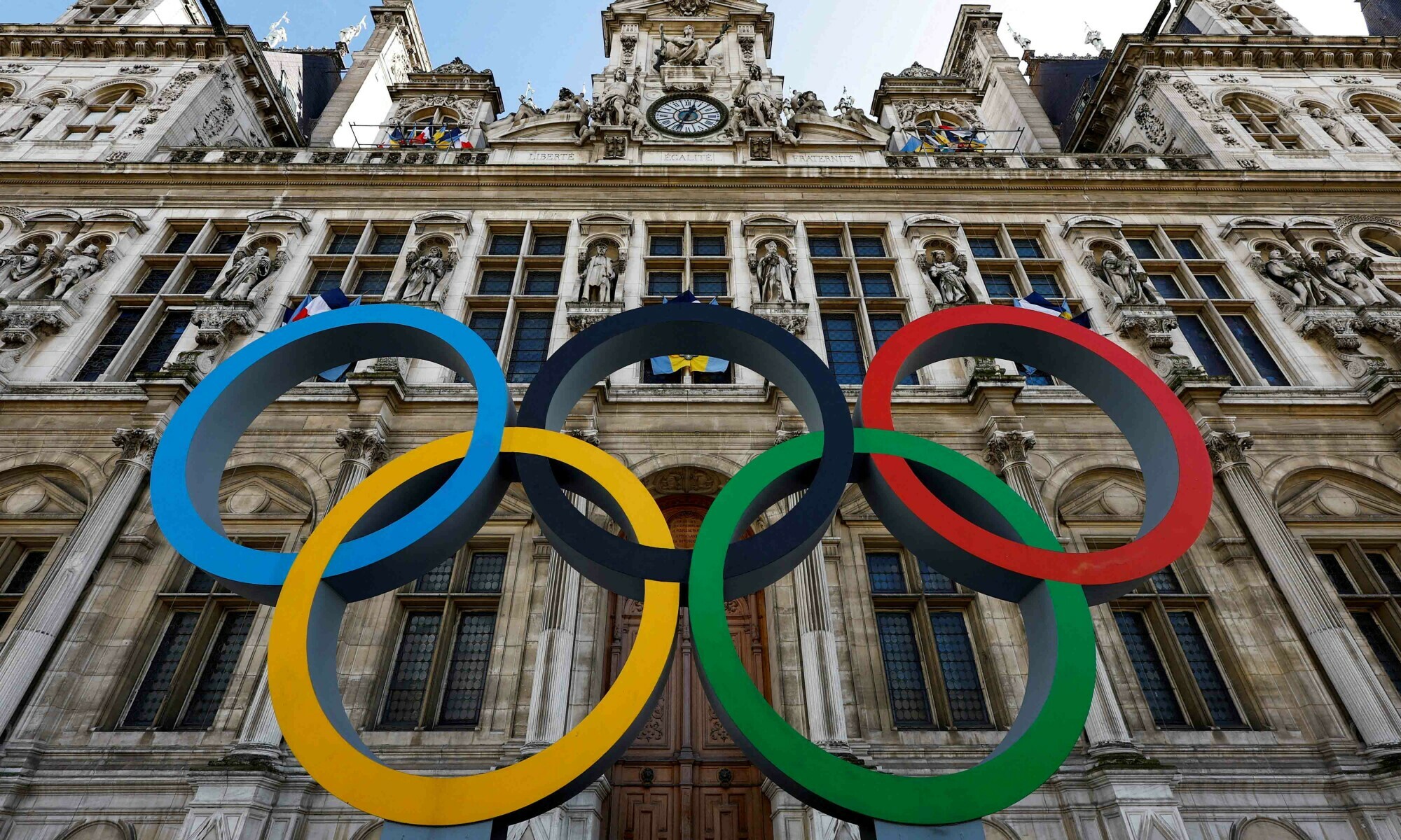 The Olympic rings are seen in front of the Hotel de Ville City Hall in Paris, France, March 14, 2023. — Reuters The Olympic rings are seen in front of the Hotel de Ville City Hall in Paris, France, March 14, 2023. — Reuters