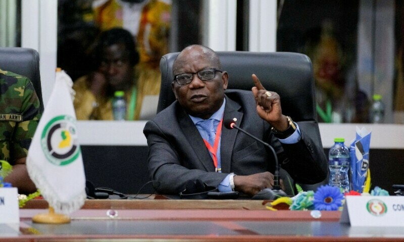 Abdel-Fatau Musah, ECOWAS commissioner, briefs the press on plans to deploy its standby force to the Republic of Niger, in Accra, Ghana, August 18, 2023. — Reuters Abdel-Fatau Musah, ECOWAS commissioner, briefs the press on plans to deploy its standby force to the Republic of Niger, in Accra, Ghana, August 18, 2023. — Reuters