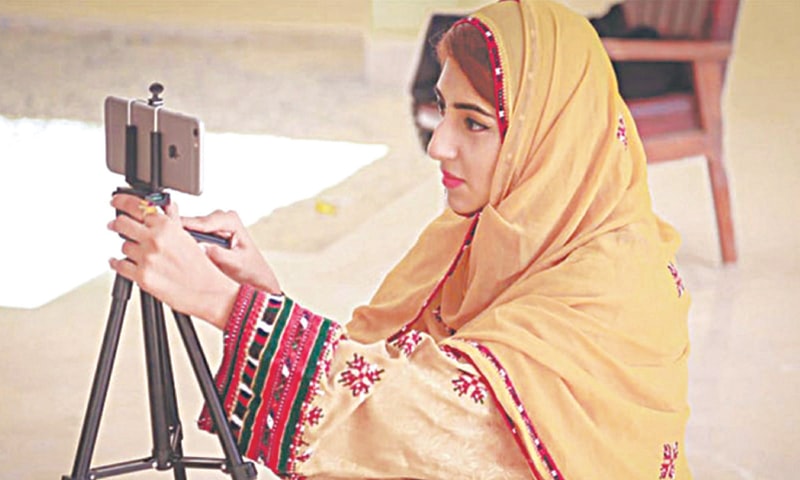 Anita Jalil, the first female vlogger from Balochistan