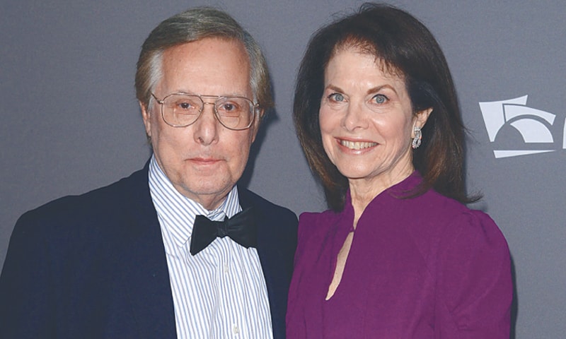 This Sept 30, 2013, file picture shows film director William Friedkin and wife Sherry Lansing at the 10th anniversary celebration of Los Angeles Philarmonic hall.&mdash;AFP