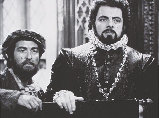 Baldrick (left) and Blackadder (right) plotting and scheming in the Elizabethan age | Allstar Picture Library Limited/Alamy