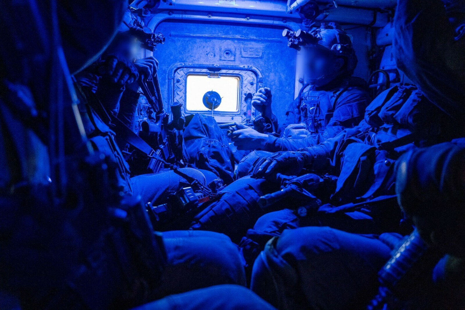 This handout picture released by the Israeli army on November 15 shows soldiers during a military operation around at Al-Shifa hospital in Gaza City. &mdash; AFP 