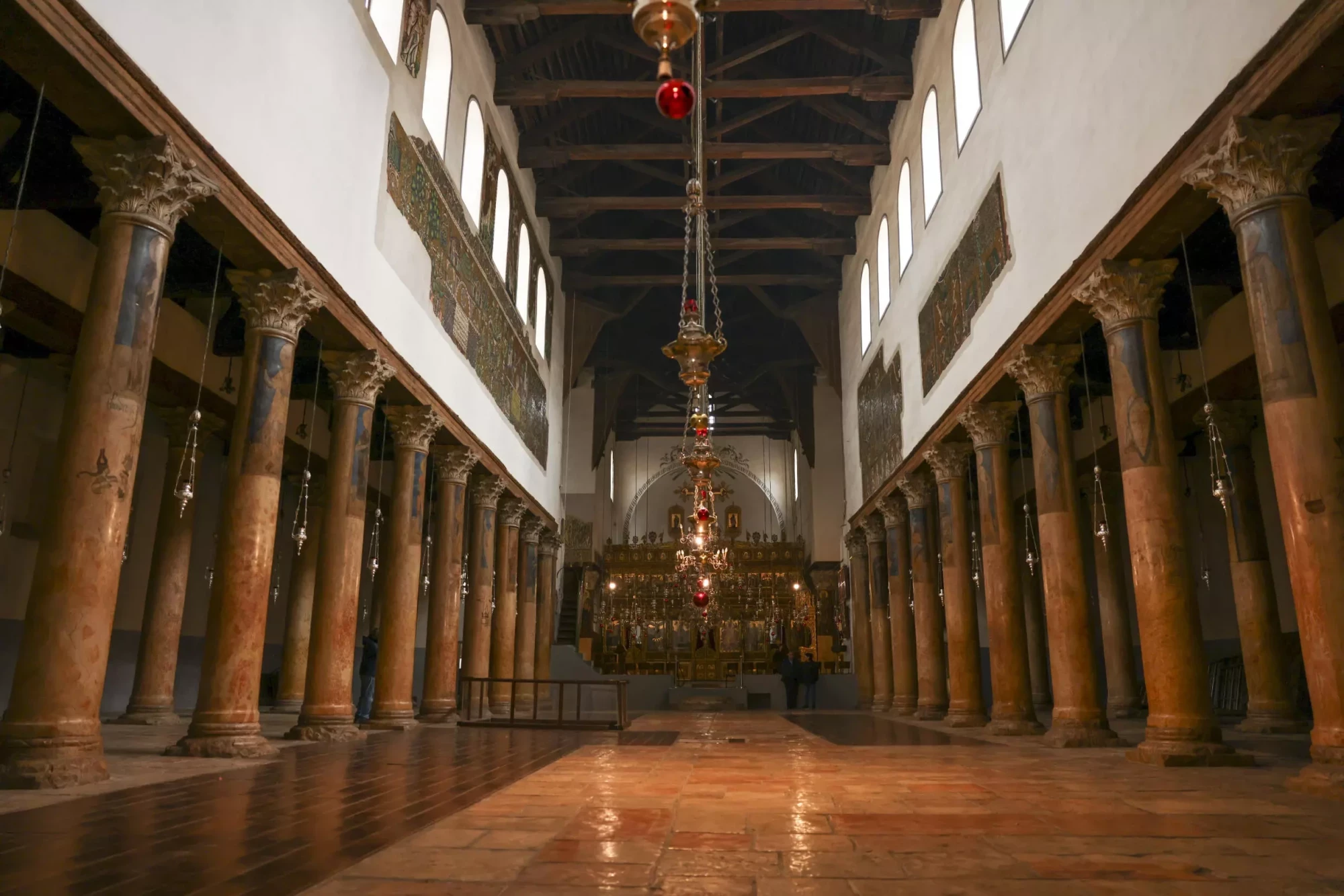 The Church of the Nativity practically empty ahead of Christmas in Bethlehem, West Bank. &mdash; AFP