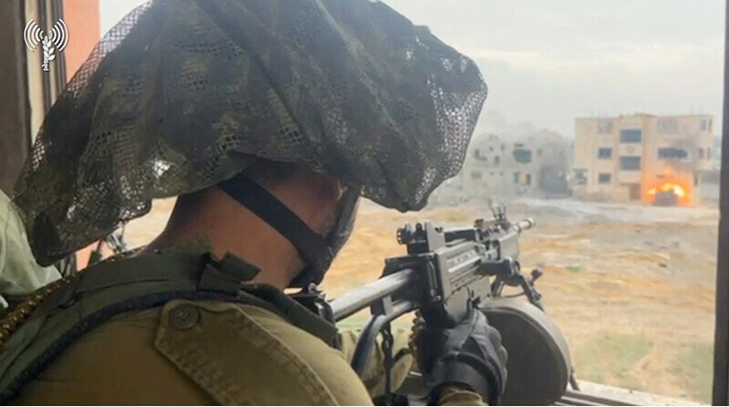 An Israeli soldier operates in the Gaza Strip on December 30, 2023. &mdash; Reuters