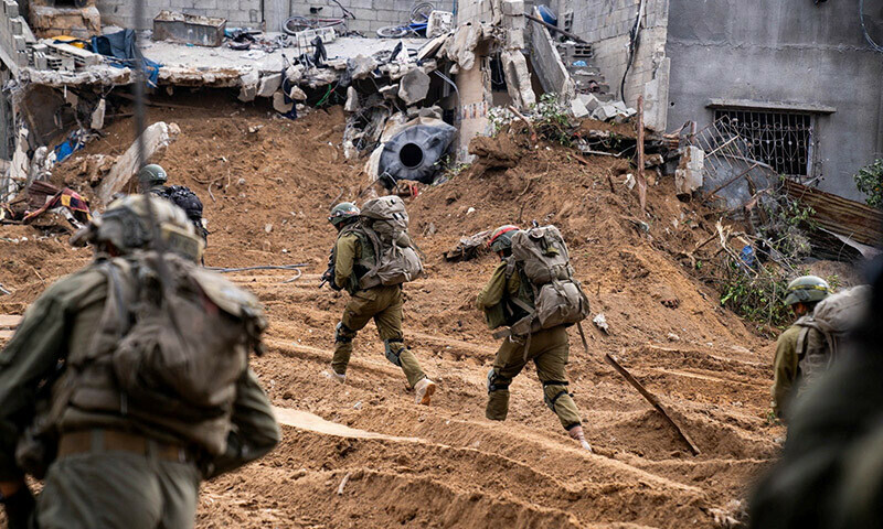 Israeli soldiers operate in the Gaza Strip on December 30, 2023. &mdash; Reuters