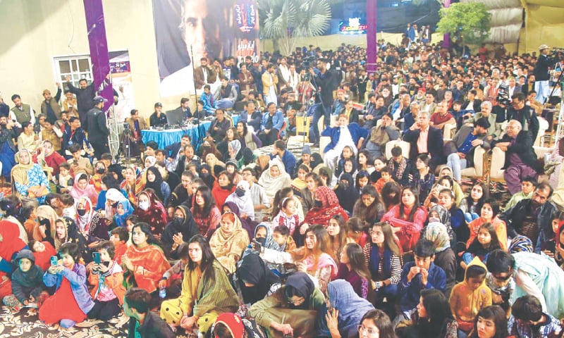 THE audience listen to speakers a the session on Indus River and Sindh heritage on third day of the ‘9th Ayaz Melo’ at Sindh Museum on Sunday—Umair Ali THE audience listen to speakers a the session on Indus River and Sindh heritage on third day of the ‘9th Ayaz Melo’ at Sindh Museum on Sunday—Umair Ali