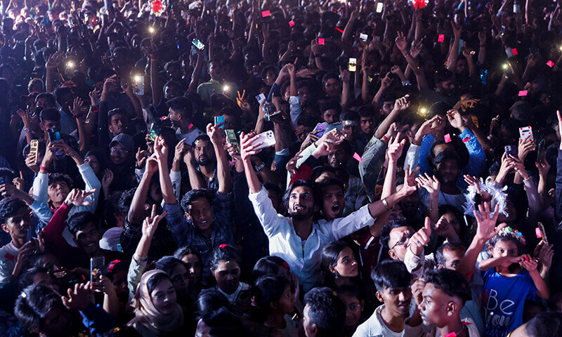 People dance during a party on New Year’s day in Mumbai, India, January 1, 2024. — Reuters