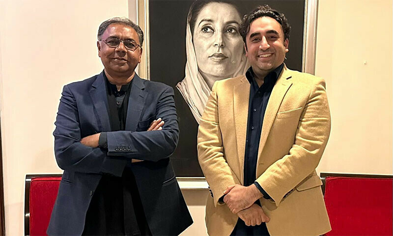 پی ٹی آئی کے سیف اللہ ابڑو نے گزشتہ روز بلاول بھٹو زرداری سے ملاقات کی تھی&mdash; فوٹو بشکریہ ایکس