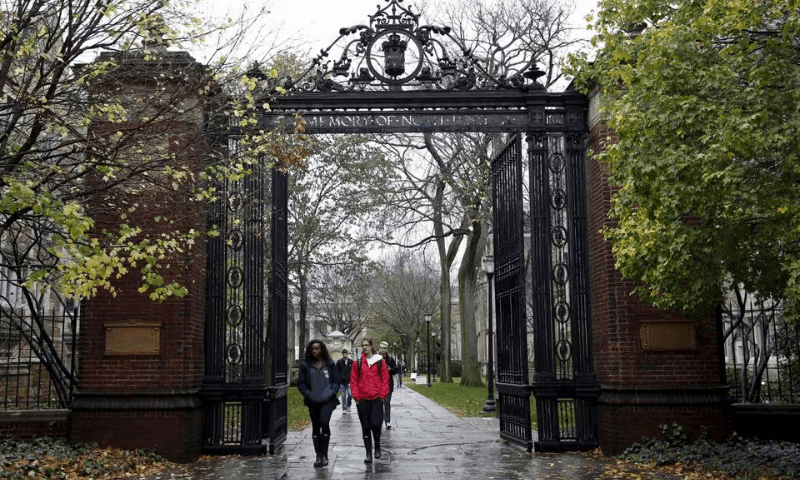 Students walk on the campus of Yale University in New Haven, Connecticut. — Reuters Students walk on the campus of Yale University in New Haven, Connecticut. — Reuters