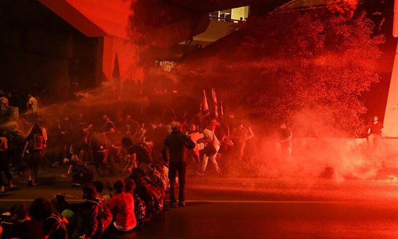 Anti-government protesters launch a prolonged demonstration calling for Israeli Prime Minister, Benjamin Netanyahu’s government to resign and a general election in front of the Knesset, the Israeli parliament, in Jerusalem, March 31, 2024 — Reuters