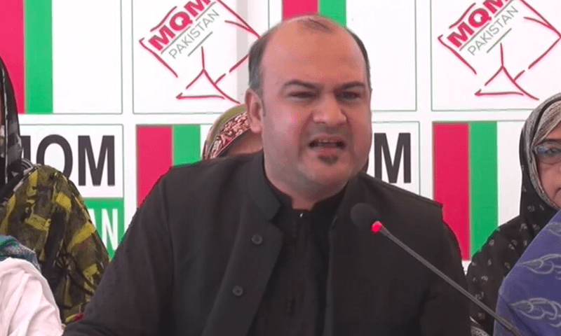 اپوزیشن لیڈر سندھ اسمبلی علی خورشیدی &mdash; اسکرین گریب: ڈان نیوز