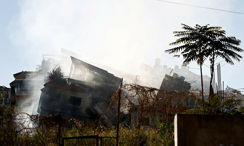 A general view of the damage caused by Israeli airstrikes, amid ongoing hostilities between Hezbollah and Israeli forces, at Choueifat district, in Beirut, Lebanon, October 20, 2024. REUTERS/Yara Nardi     TPX IMAGES OF THE DAY