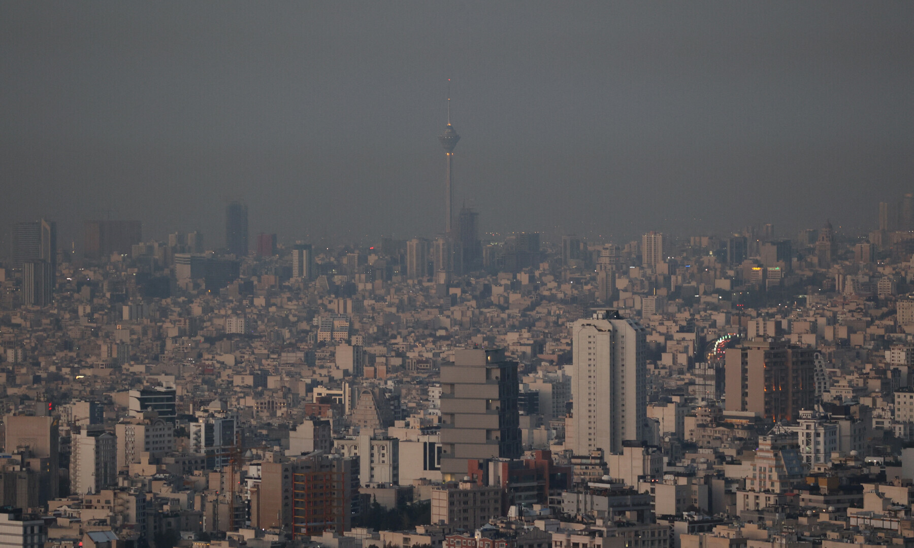 A general view of Tehran after several explosions were heard, in Tehran, Iran on Oct 26, 2024. — Wana via Reuters