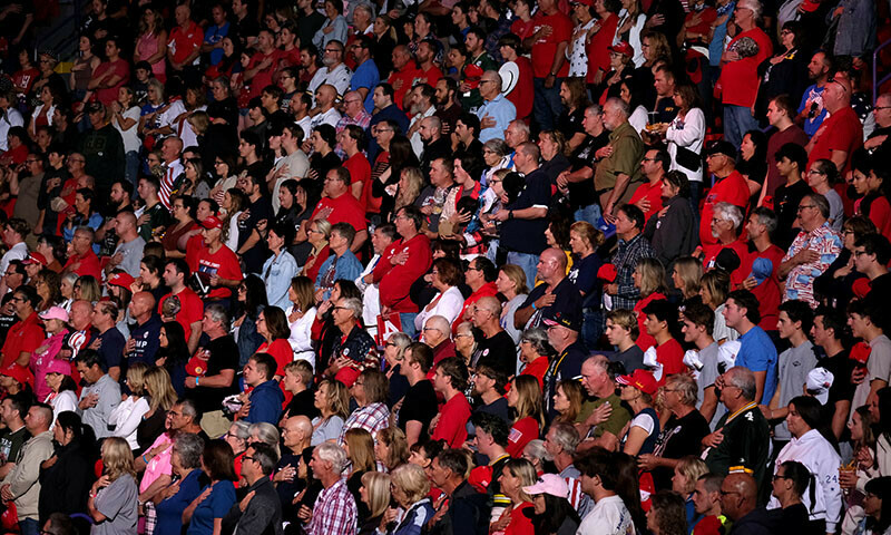 People attend a campaign for Republican presidential nominee and former US President Donald Trump in Green Bay, Wisconsin, U.S. October 30, 2024. &mdash; Reuters