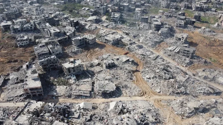 An aerial view of Gaza&rsquo;s Jabalia refugee camp on January 20. &mdash; Anadolu Agency