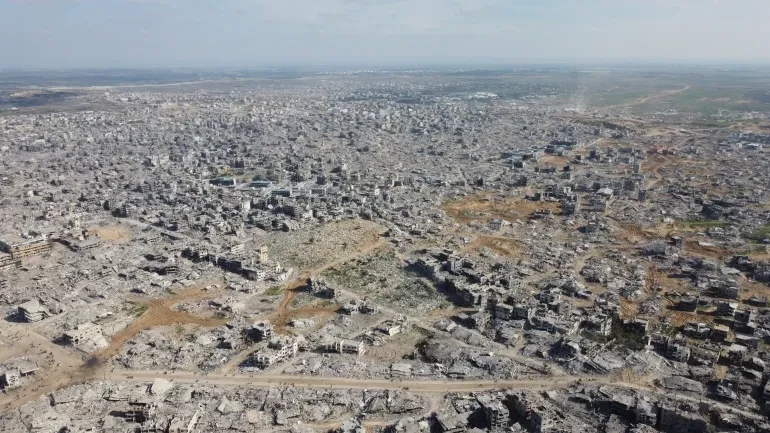 An aerial view of Gaza&rsquo;s Jabalia refugee camp on January 20. &mdash; Anadolu Agency