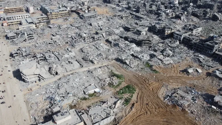 An aerial view of Gaza&rsquo;s Jabalia refugee camp on January 20. &mdash; Anadolu Agency