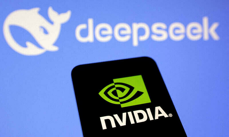 Nvidia and Deepseek logos are seen in this illustration taken, January 27, 2025 — Reuters