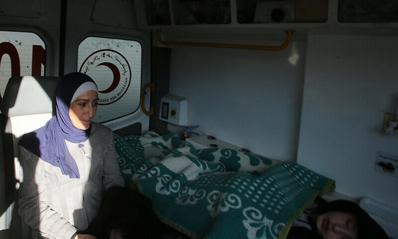 A Palestinian patient set to leave for treatment abroad, waits to head towards Rafah crossing to leave Gaza for treatment abroad, in Khan Younis in the southern Gaza Strip on February 1. &mdash; Reuters