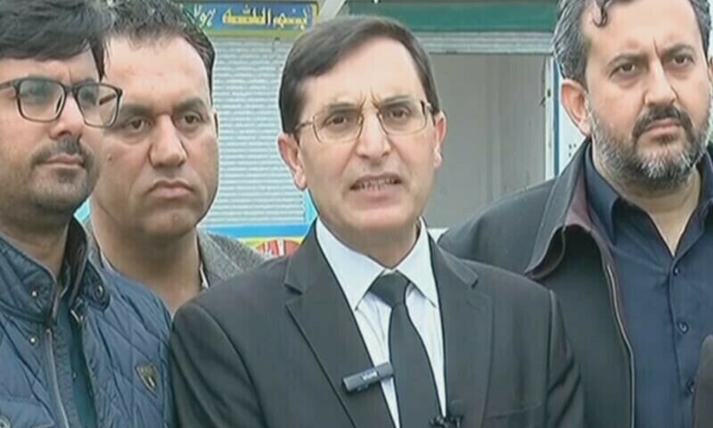 چیئرمین تحریک انصاف بیرسٹر گوہر علی خان — فوٹو: ڈان نیوز چیئرمین تحریک انصاف بیرسٹر گوہر علی خان — فوٹو: ڈان نیوز