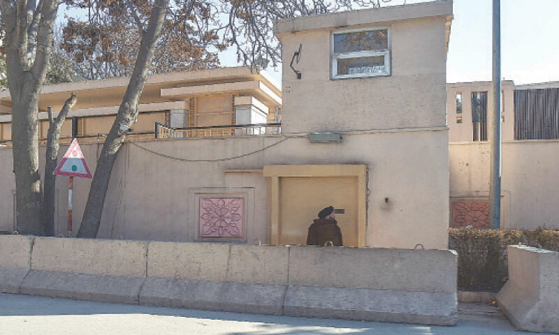 AN Afghan guards an entrance to Kabul&rsquo;s Serena Hotel, on Saturday.&mdash;AFP