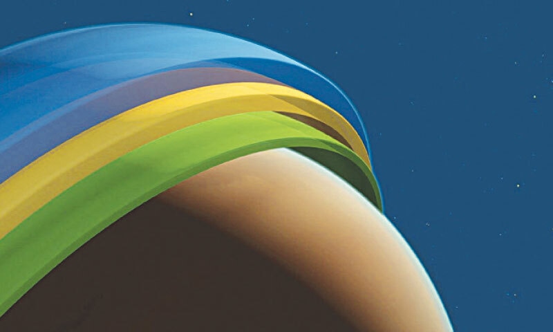 An illustration released by the European Southern Observatory visualises the atmosphere of the exoplanet Tylos &mdash; a gaseous, giant planet located some 900 light-years away from Earth in the constellation Puppis.&mdash;Reuters