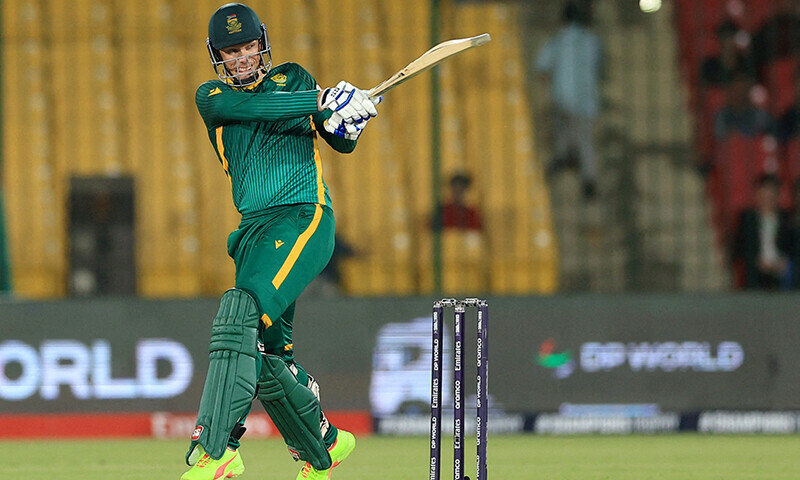 South Africa’s Rassie van der Dussen in action during the England and South Africa match at the National Stadium, Karachi, Pakistan on March 1. — Reuters
