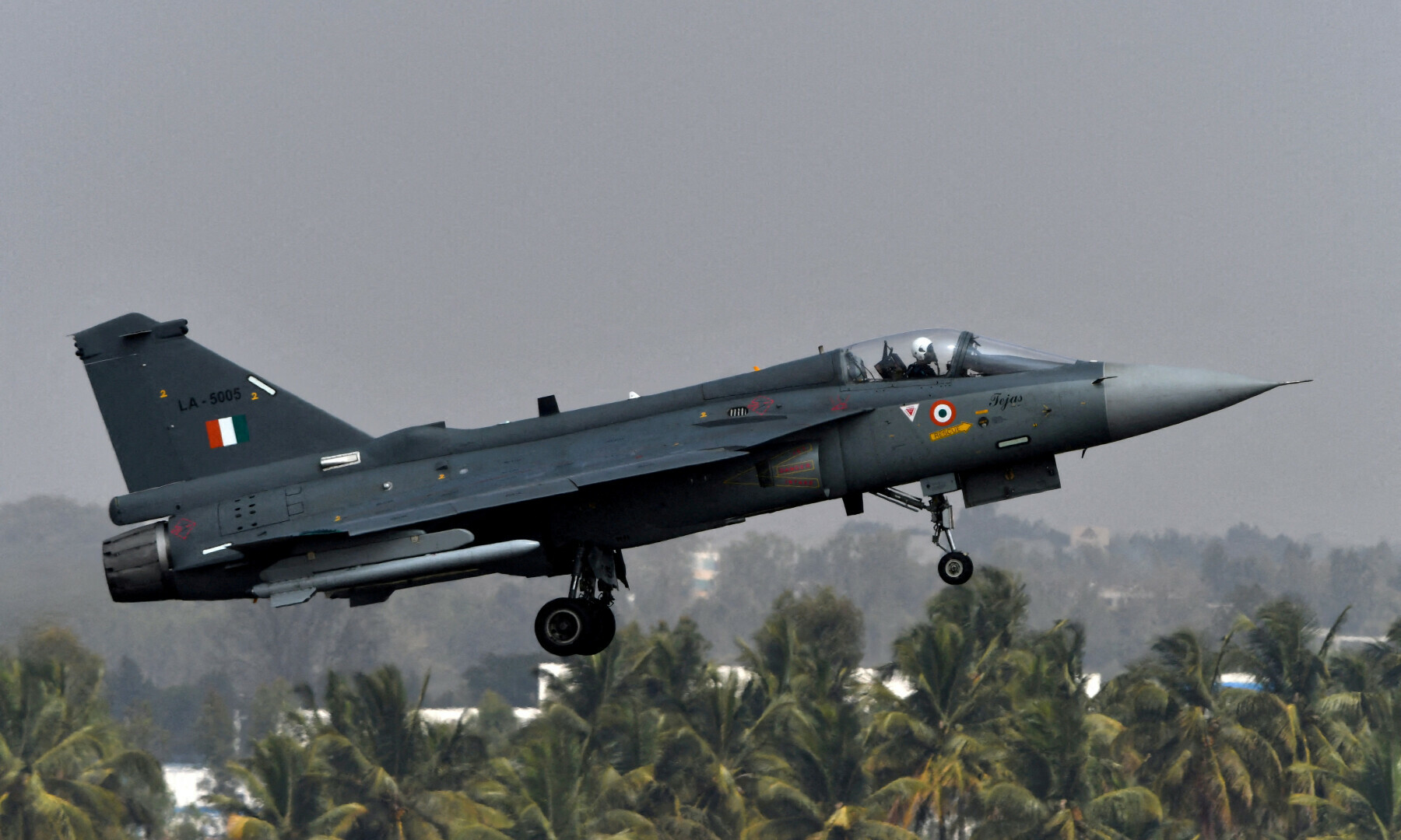 An Indian Air Force (IAF) light combat aircraft &ldquo;Tejas&rdquo; flies during the &ldquo;Aero India 2021&rdquo; air show at Yelahanka air base in Bengaluru, India on Feb 3, 2021. &mdash; Reuters/Samuel Rajkumar/File