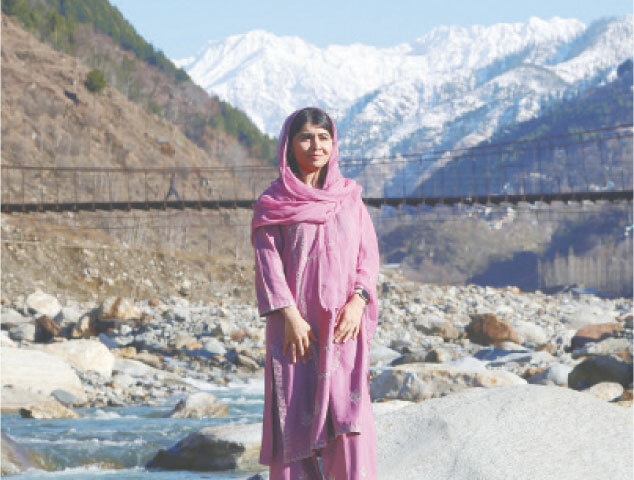 MALALA Yousafzai poses for a photo during her visit to Shangla, on Wednesday.—X / @Malala