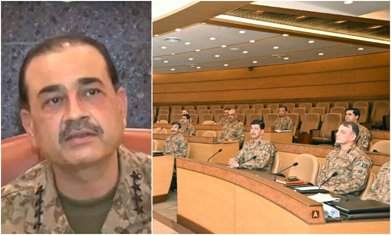 Chief of Army Staff General Asim Munir chairs the 268th Corps Commander Conference in Rawalpindi on April 4. — ISPR