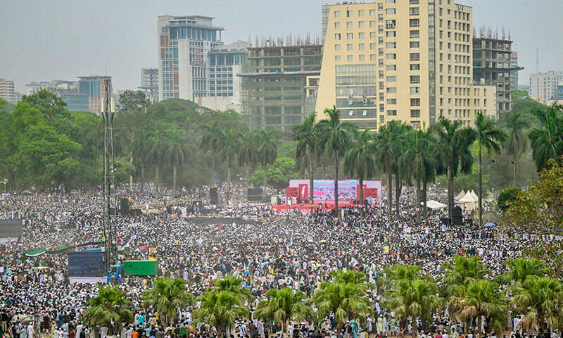 PHOTOS: Residents of Dhaka march in solidarity with Palestinians in Gaza